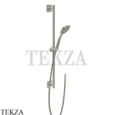 Gessi RILIEVO Штанга в комплекте с душевой лейкой и шлангом 59245-149, Finox Brushed Nickel