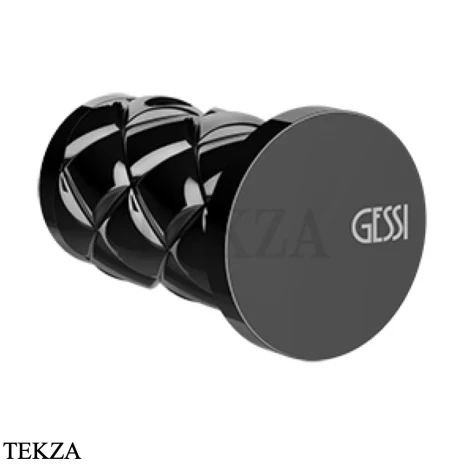 Gessi Pelle Tresse Крючок одинарный для полотенца 78521-706, Black Metal PVD