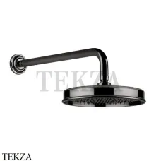 Gessi VENTI20 Верхний душ 200 с настенным креплением 65148-706, Black Metal Gessi VENTI20 Верхний душ 200 с настенным креплением 65148-706, Black Metal