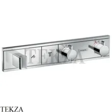 Hansgrohe RainSelect Термостатический модуль, 2 потока, внешняя часть 15355000, хром глянец Hansgrohe RainSelect Термостатический модуль, 2 потока, внешняя часть 15355000, хром глянец