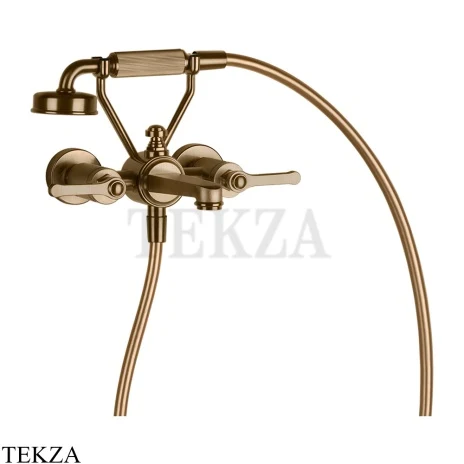 Gessi VENTI20 Смеситель ванна-душ с гарнитуром 65113-791, Deep Bronze Br. PVD