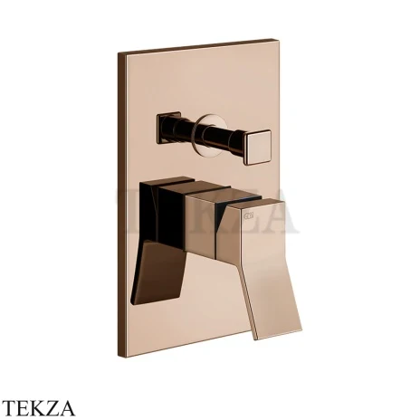 Gessi RETTANGOLO K Смеситель для душа 2 потока, внешняя часть 53079-030, Copper PVD