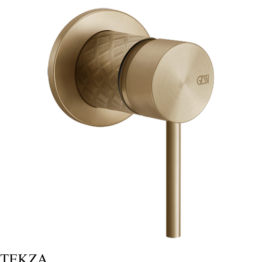 Gessi 316 INTRECCIO Рычаг управления настенный, внешняя часть 54119-726, Warm Steel Brushed PVD
