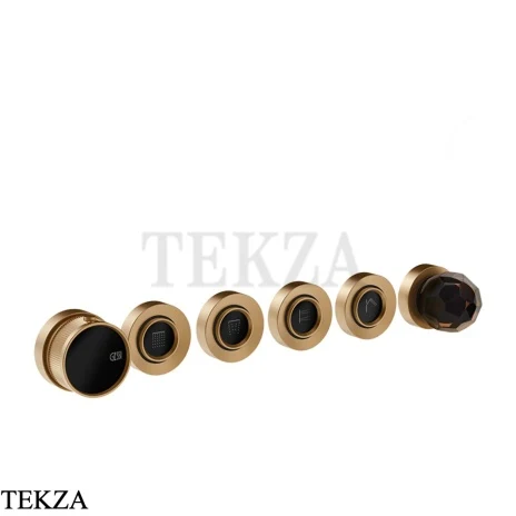 Gessi Perle Термостат для душа на 4 потока, внешняя часть 74236-726, бронза Brushed
