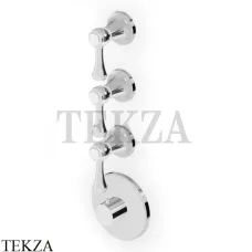 Zucchetti Agora Classic Термостат для душа, 3 выхода, внешняя часть ZAL661, хром глянец