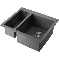 Omoikiri Bosen 59-2 Кухонная мойка Tetogranit две чаши 4993224 платина