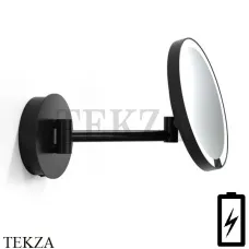Decor Walther Round Just Look WR Косметическое зеркало, 5х увел. Kelvin 6000, от батарейки, черный матовый