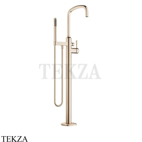 Dornbracht COYA Смеситель для ванны напольный, внешняя часть 25863404-46, Brushed Champagne (золото 22кт)