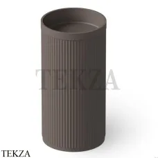 Dea Design Pedestal Basin Раковина напольная рифленая Solid Surface DD2801 450 6, Grey Brown №6