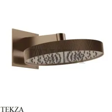 Gessi Inverso RIGATO Верхняя душевая лейка с кронштейном 63549-708, Copper Br. PVD