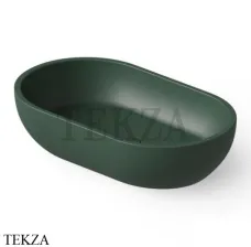 Dea Design Washbasins Раковина настольная овальная Solid Surface DD9033 550 11, Dark Green №11