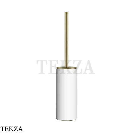 Gessi Ingranaggio-Anello Туалетный ершик напольный, композит белый 63743-727, Brushed Brass PVD