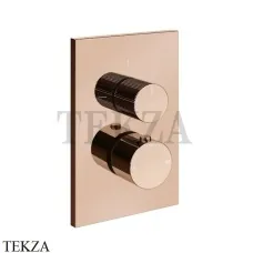 Gessi Habito RIGATO Термостат для душа, 2 потока, внешняя часть 73535-030, Copper PVD