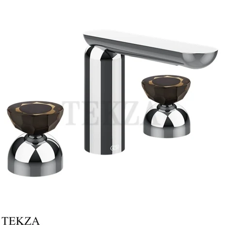 Gessi Perle Смеситель для раковины на 3 отв., без гарнитура 74886-031, хром глянец