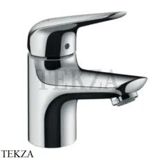 Hansgrohe Novus Смеситель для раковины 70 однорычажный, с донным клапаном 71020000, хром глянец Hansgrohe Novus Смеситель для раковины 70 однорычажный, с донным клапаном 71020000, хром глянец