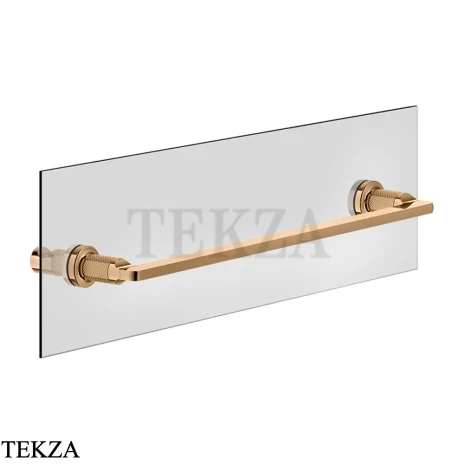 Gessi INCISO accessories Полотенцедержатель для крепления на стекло, 45 см 58615-735, Warm Bronze PVD