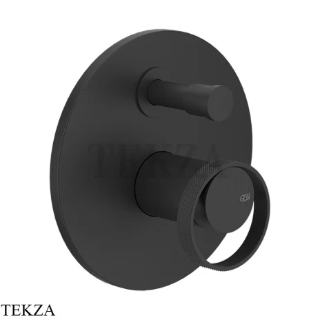 Gessi ANELLO Смеситель для душа круглый, на 2 потока 63377-299, Black XL