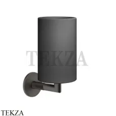 Gessi ANELLO Стакан настенный, композит черный 63708-707, Black Metal Brushed Gessi ANELLO Стакан настенный, композит черный 63708-707, Black Metal Brushed