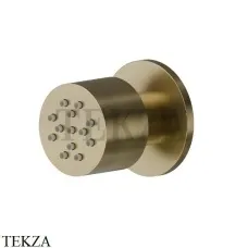 Newform Боковая регулируемая круглая форсунка 553.59.098, PVD Br. Pale Gold