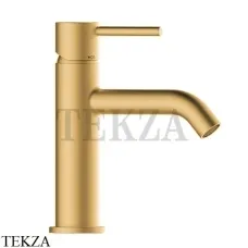 Bossini Teo Смеситель для раковины, с донным клапаном Z00701.043, Золото Satined