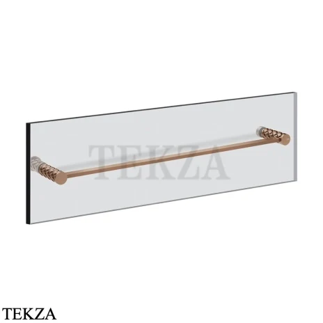 Gessi Pelle Tresse Полотенцедержатель для крепления на стекло, 60 см 78615-708, Copper Brushed PVD