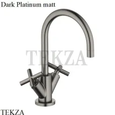 Dornbracht TARA Смеситель для умывальника низкий, с донным клапаном 22513892-99, Dark Platinum matt