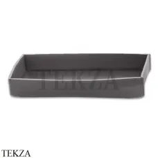 Decor Walther NAPPA TAB L Лоток универсальный 0938493 натуральная кожа, Дымчато-серый