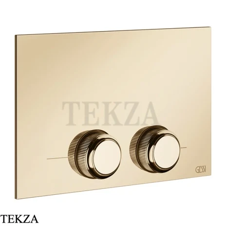 Gessi VENTI20 Клавиша смыва для инсталляции Tece 54657-735, Warm Bronze PVD