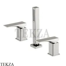 FIMA Carlo Frattini Zeta Смеситель для ванны без излива с гарнитуром F3974/1SN, Brushed nickel