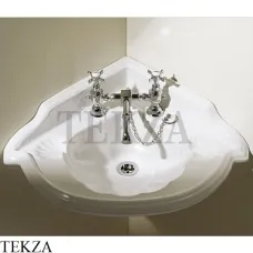 Devon&Devon Oxford Раковина угловая с переливом IBLA1FOXF, белый глянец