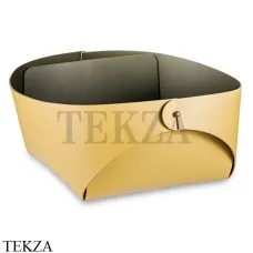 ADJ Flora Корзина-ёмкость для мелочей 20x20 см 0040.40/55, горчичный/оливковый