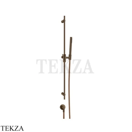 Gessi Habito CESELLO Штанга в комплекте с душевой лейкой и выводом воды 70442-761, Coffee Bronze Br. PVD