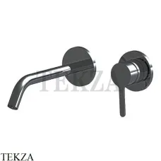 FIMA Carlo Frattini SNAP Смеситель для раковины 150, внешняя часть F3121WX8CS, Brushed black chrome