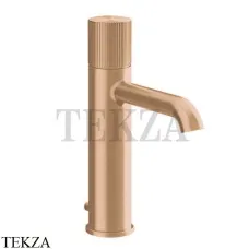 Gessi Habito RIGATO Смеситель для раковины средний, с донным клапаном 70505-735, Warm Bronze