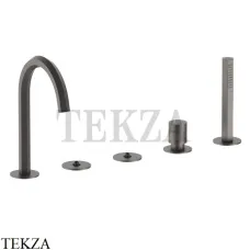 Fantini Venezia Смеситель на борт ванны с изливом (ручки отдельно), 29P5N465S, Matt Gun Metal