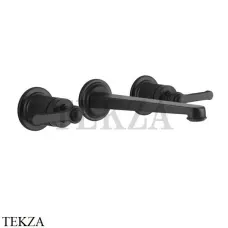 Gessi VENTI20 Смеситель для раковины на 3 отв. средний, внешняя часть 65091-299, Black XL