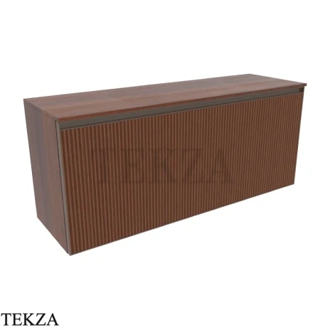 Flaminia Cubika тумба под раковину подвесная 120×37×50 см, 1 ящик, орех Noce Greca