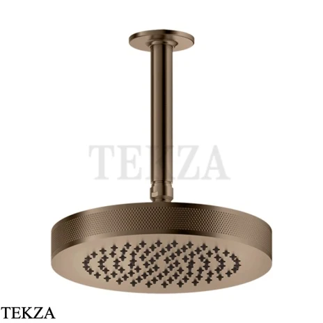 Gessi INCISO SHOWER Верхняя душевая лейка с кронштейном под размер 58188-761, Coffee Bronze Br. PVD