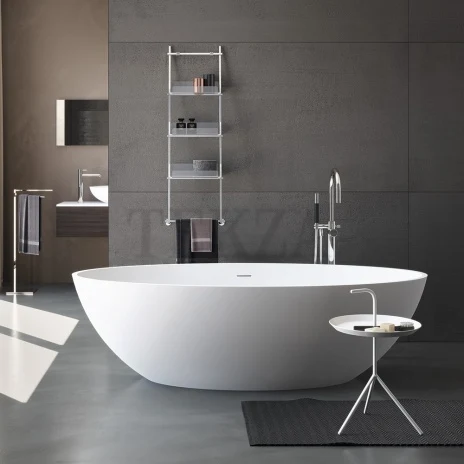 Gruppo Treesse CAREZZA Свободностоящая ванна 170 solid surface V307BO, белый матовый