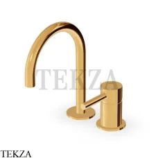 Zucchetti Pan Смеситель для раковины, без гарнитуры ZP6224.C40, золото глянец