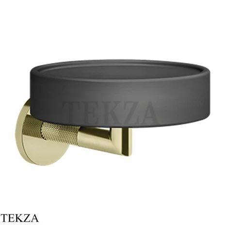Gessi ANELLO Мыльница настенная композит черный 63702-710, Brass PVD
