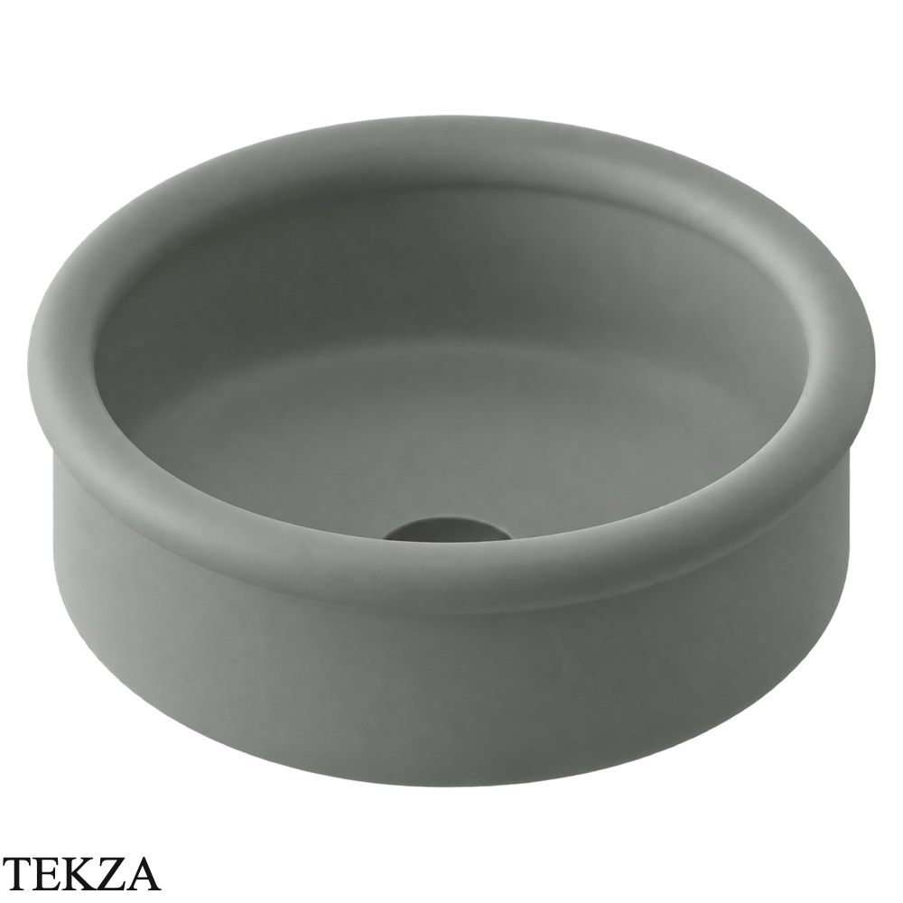 ArtCeram Brera раковина накладная круглая BRL001 15 00, Grey Olive матовый