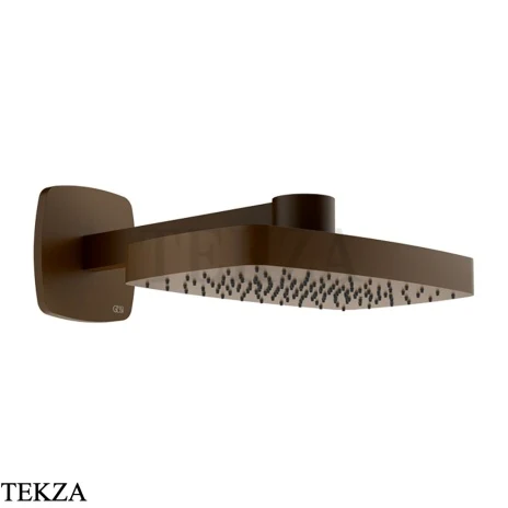 Gessi Jacqueline Верхняя регулируемая лейка с кронштейном 77149-845, бронза Dark Brush