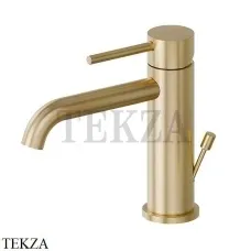 Newform X-Steel 316 Смеситель для раковины, с донным клапаном 69610X.59.097, PVD Brushed gold