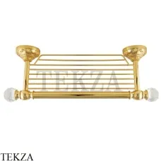 Migliore Cristalia SWAROVSKI Полка-решетка полотенец 16840, золото глянец