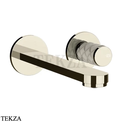 Gessi Pelle Tresse Смеситель для раковины, внешняя часть 78288-433, Crème/Nickel PVD