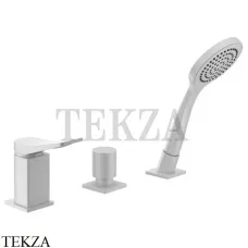 Gessi RILIEVO Смеситель для ванны с гарнитуром, без излива 59043-279, белый матовый