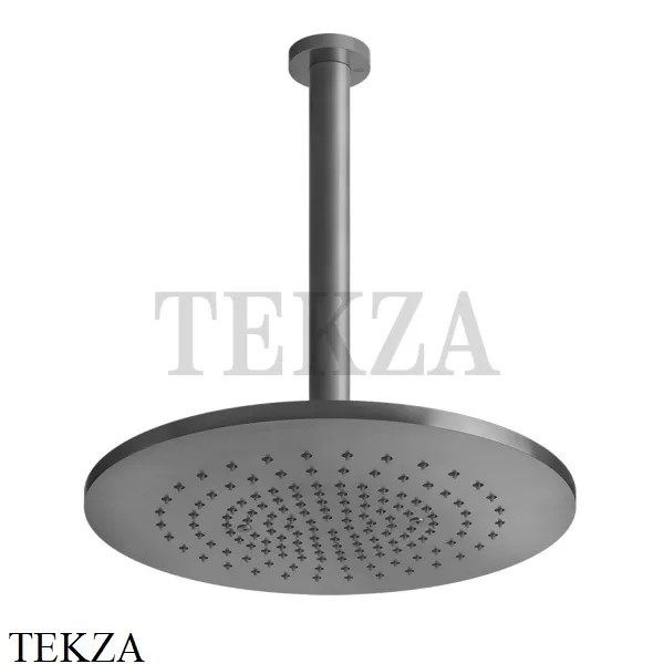 Gessi 316 SHOWER Верхняя душевая лейка с креплением 54150-239, Steel Brushed