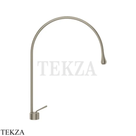 Gessi Goccia Смеситель для раковины высокий, без сливного гарнитура 33603-149, Finox Br. Nickel