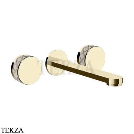Gessi Pelle Tresse Смеситель для раковины, внешняя часть 78290-434, Crème/Brass PVD